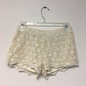 Crochet shorts